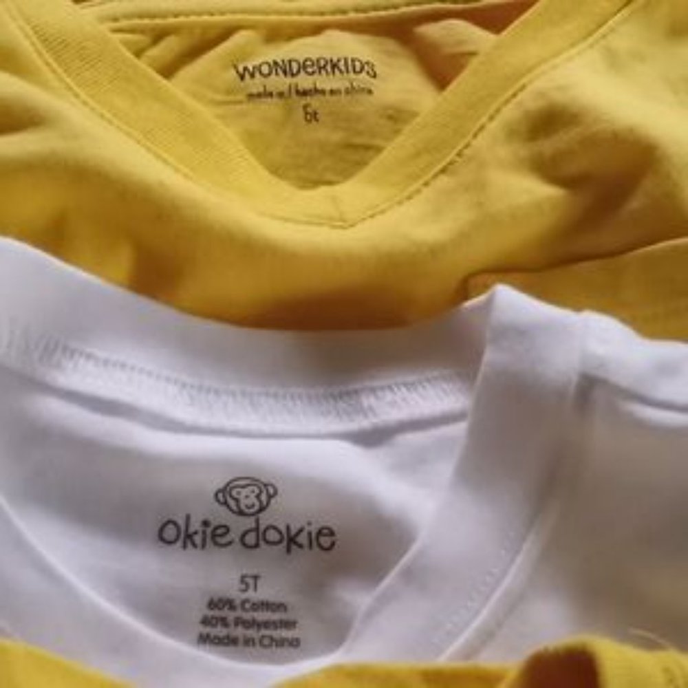 Boys Short Sleeve Graphic T-Shirt Bundle - Size (5T) - White/Yellow - Picture 8 of 9